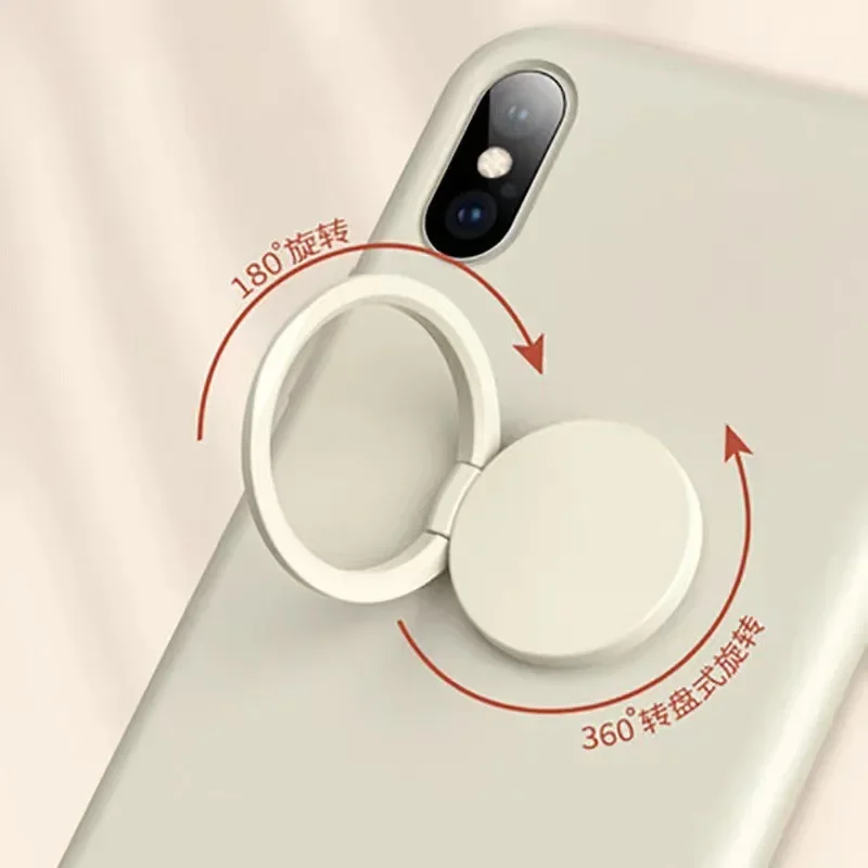 Metal Bracket Round New Mobile Phone Bracket Solid Color Ring Buckle