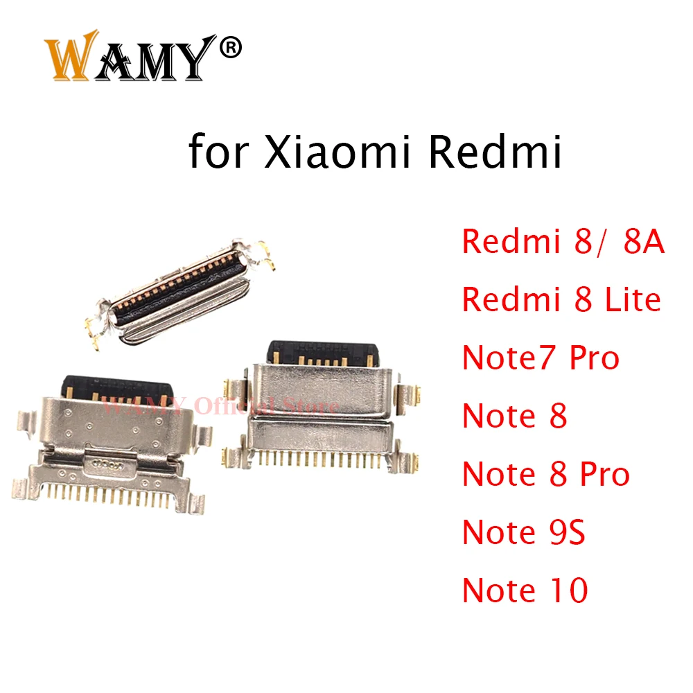 

WAMY Type C USB Charger Charging Port Plug Dock Connector for Xiaomi Note8 Pro Note7 Note 7 9 9S Redmi 8 Lite 8A Note9S Note10