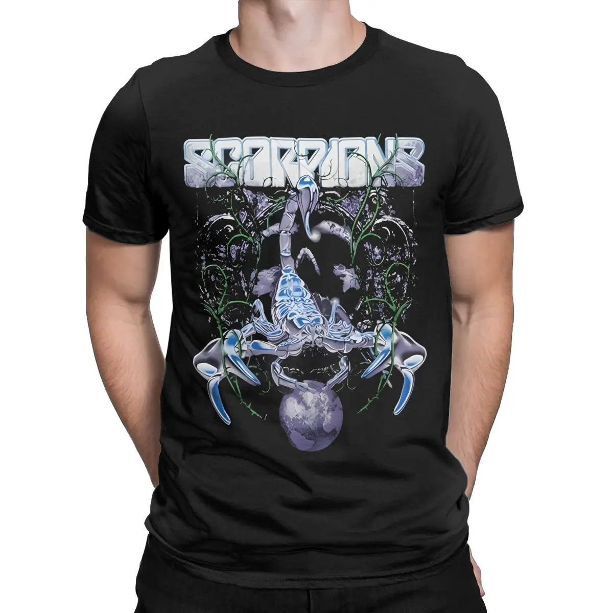 Scorpions Rock Band Shirt Apparel for Men Women Pure Cotton Fashion T-shirt Short Sleeve Clothes Birthday Present