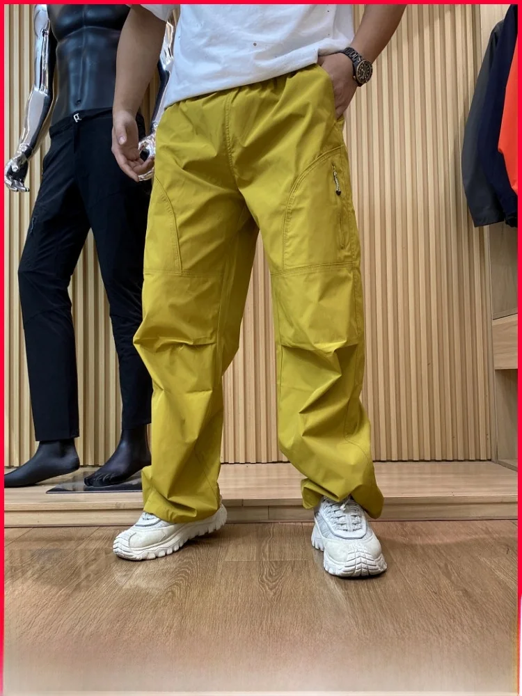 

Мужские повседневные спортивные брюки для работы на открытом воздухе, ветрозащитные, водоотталкивающие, прямого кроя, осенняя новинка