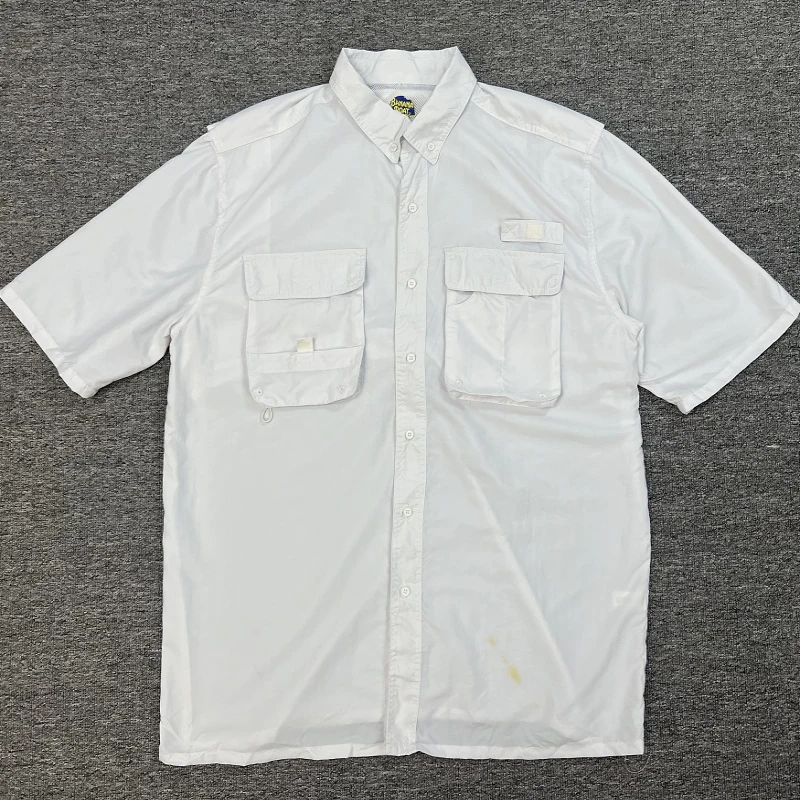 

Loose Fit Summer Thin Nylon Qui Dry Breathable ort Sve Workwear irt for Fiing Outdoor Activities Youth Sle