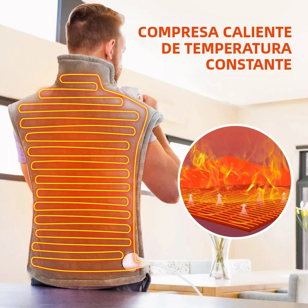 

3-уровневый горячий компресс, шаль с электрическим подогревом, постоянная температура, зимняя шея, спина, живот, нога, талия, бандаж, зима, сохраняет тепло