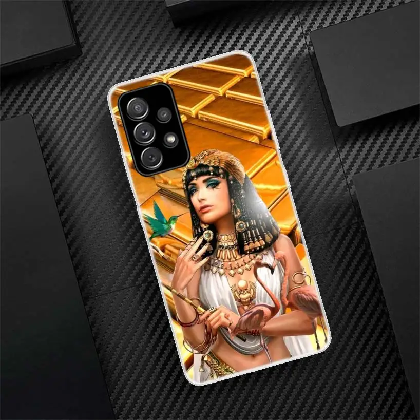 Pharaoh Ancient Egypt Cleopatra Phone Case For Samsung Galaxy A55 A54 A52 A53 A15 A14 A12 A13 A25 A24 A22 A23 A35 A34 A32 A33 A0