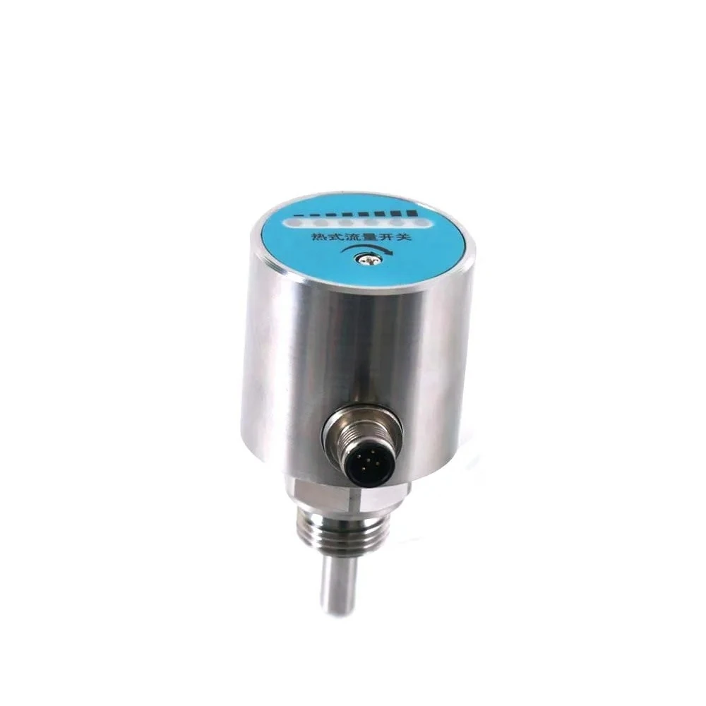 SS304 LED Real-Time Display PNP NPN Relay OEM Digital Thermal Flow Switch