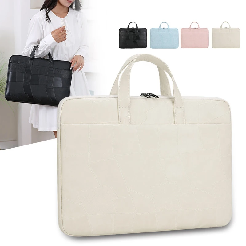 Portable Briefcase Computer Bag Commuting Simple Casual Tote Bag Macbook Multifunctional Computer Bag Laptop Tote Bag XA98CC