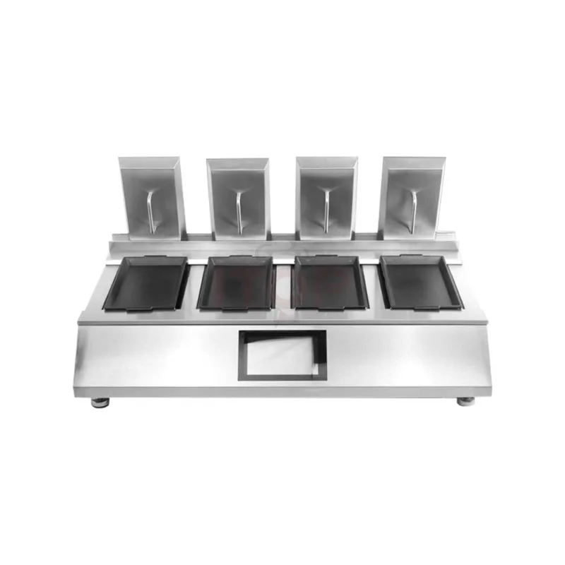 

Commercial four-head fried dumpling machine oven pancake breakfast automatic pot sticker