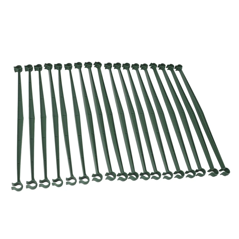 36 peças braços de estaca para gaiola de tomate 11.8 Polegada plástico expansível planta suporta conectores de treliça para plantas de escalada