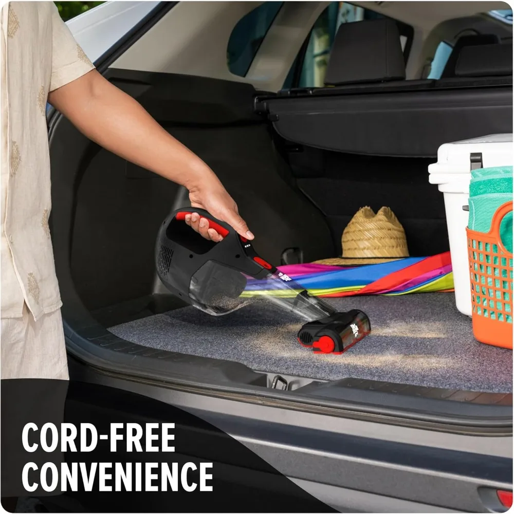 Deep Clean Cordless Handheld Vacuum Cleaner, Powerful Suction, Lightweight, Includes Motorized Pet Brush Roll Tool and Battery