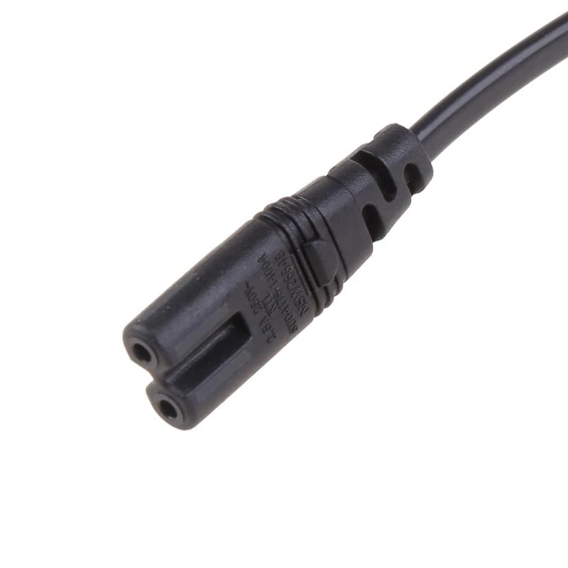 

652F IEC 320 C7 To C8 Extension Cords C8 Male To C7 Female Power Cable Extended C7 Power Cord 0.for Length Adapter Accs
