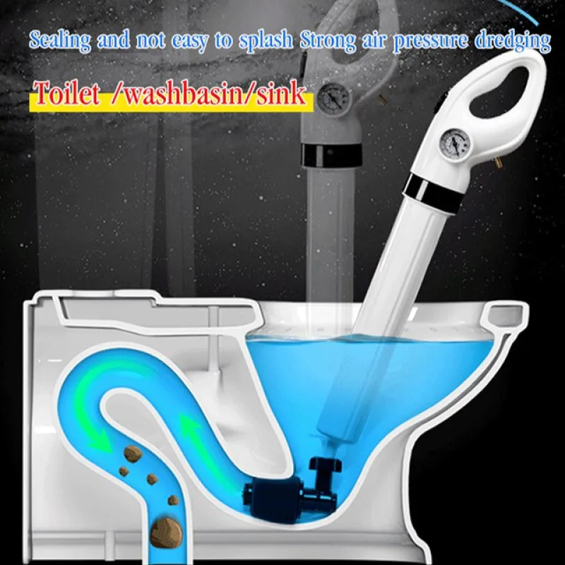 

High-pressure Toilet Quick-release Pipe Dredge Pneumatic Toilet Floor Drain and Sewer Blockage Can Be Cleared In One Shot