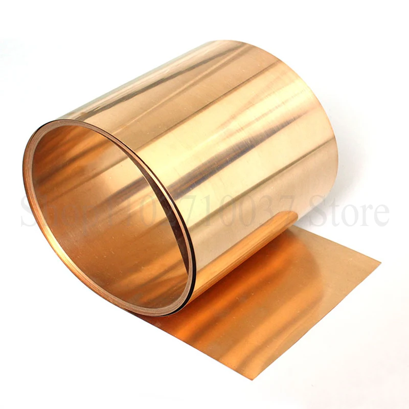 1PCS C17200 Beryllium Copper Sheet Corrosion Resistance Beryllium Bronze Strip Beryllium Copper Foil Plate Thickness 0.08-5mm