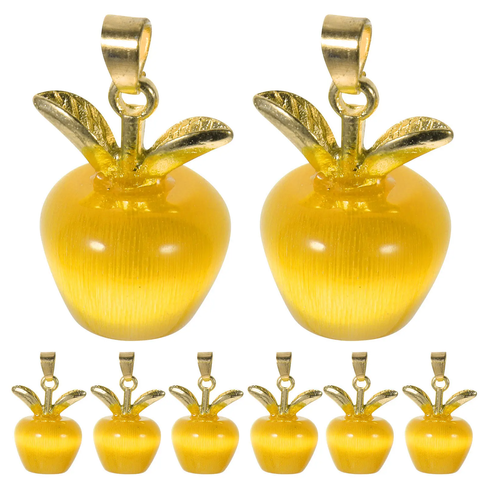 

10 шт. подвесок из камня «кошачий глаз», креативные, легкие, с гладкой поверхностью, для изготовления ювелирных изделий своими руками, для браслетов и ожерелий