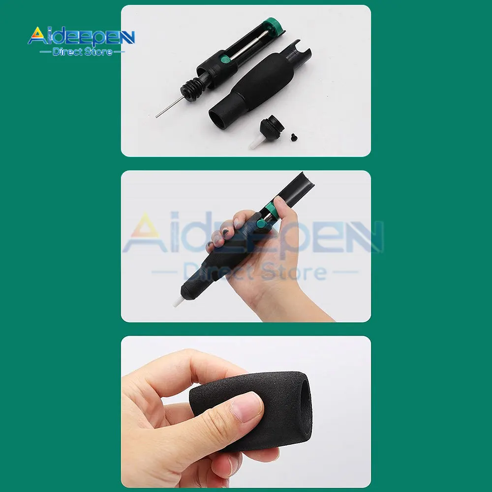 Plastic Powerful Desoldering Pump Suction Tin Vacuum Soldering Iron Desolder Gun Soldering Sucker Pen Removal Hand Welding Tools