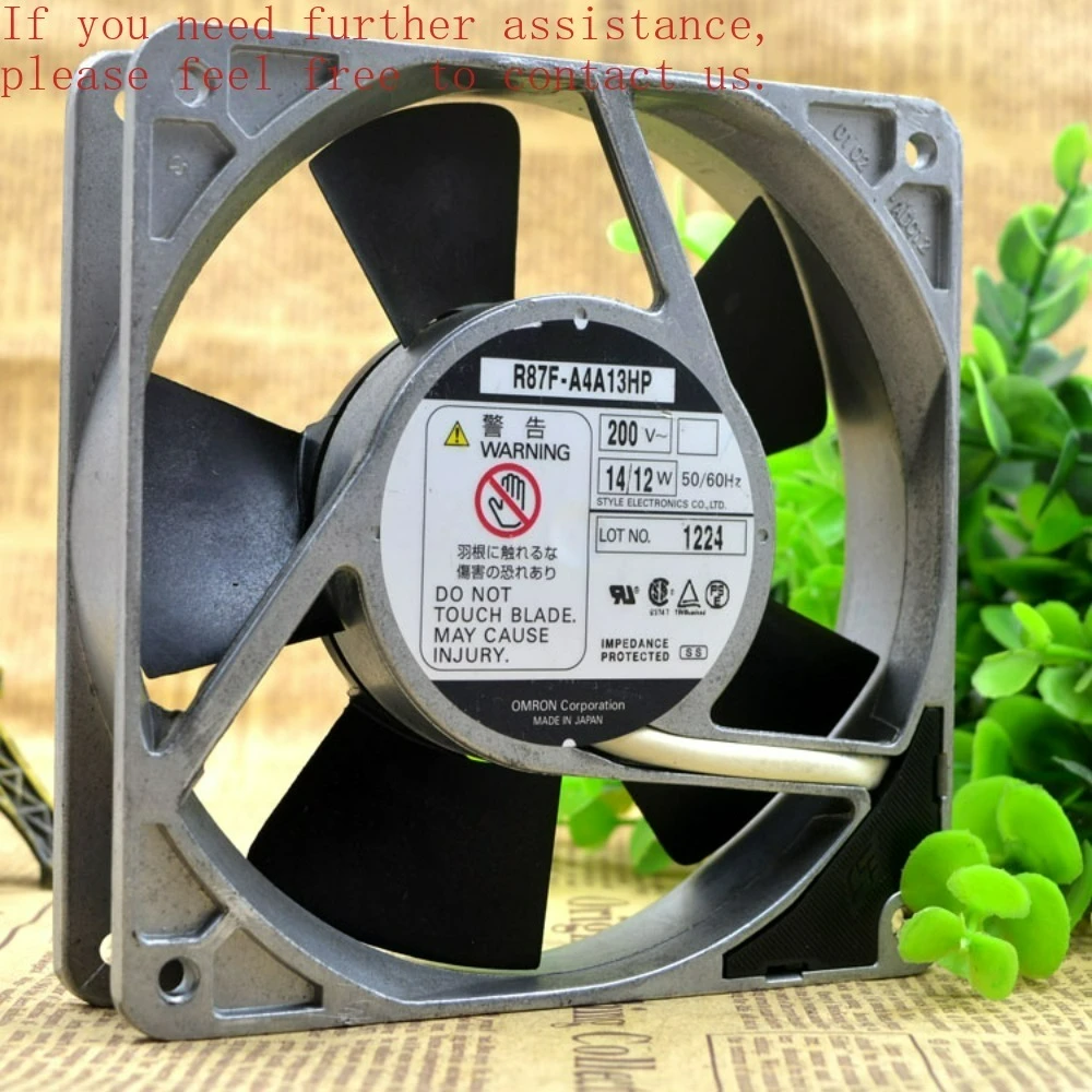 

FOR OMRON Omron R87F-A4A13HP AC200V 14/12W 120*120*25MM aluminum frame fan