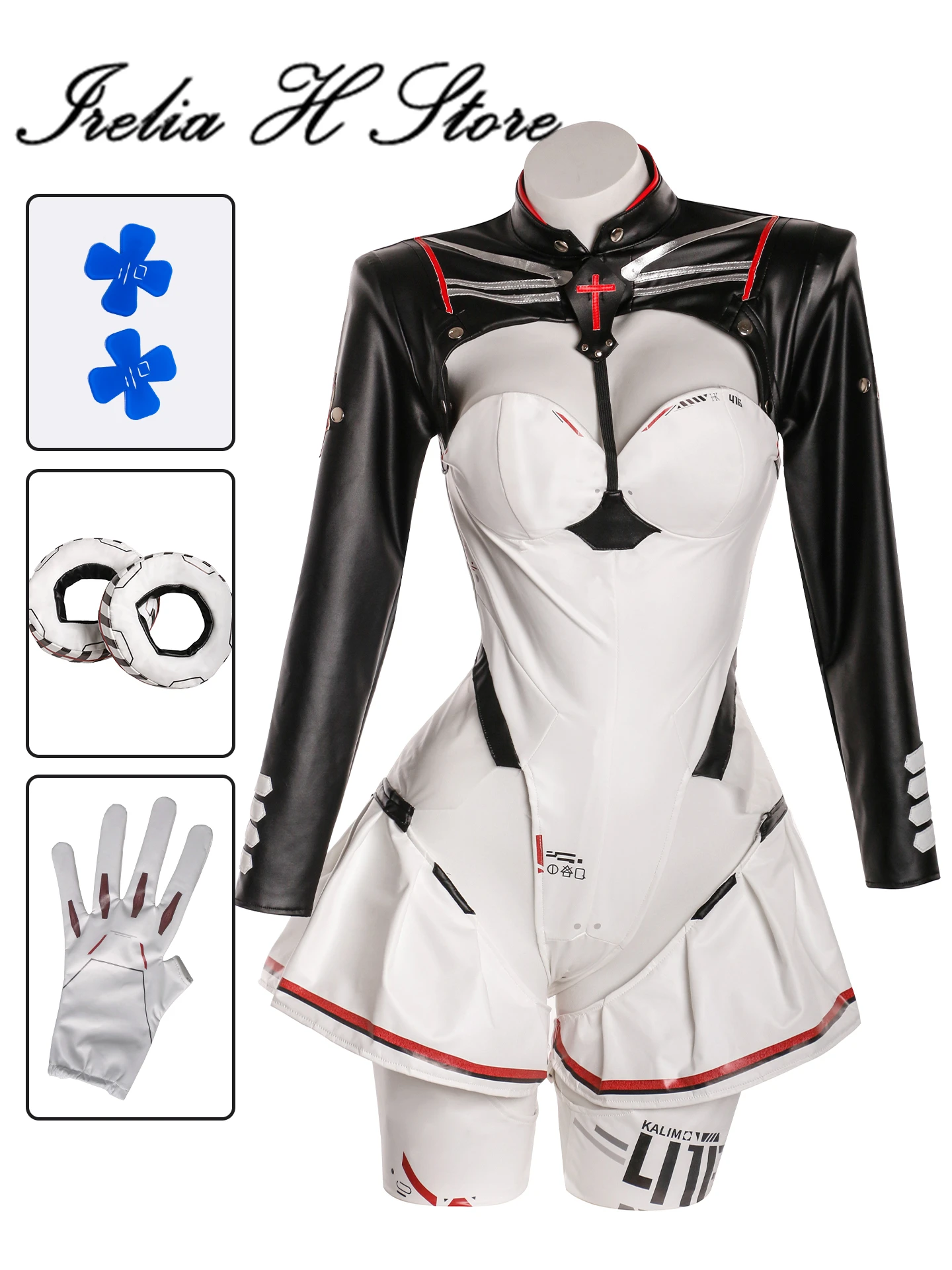 

Irelia H Girls' Frontline 416 Klukai Cosplay Costume for women halloween sexy jumpsuit