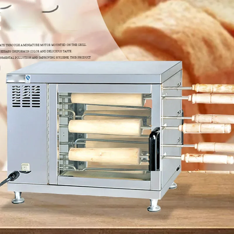 EB-550 Electric Bread Oven Automatic Rotary Cake Roll Donut Machine Stainless Steel Commercial