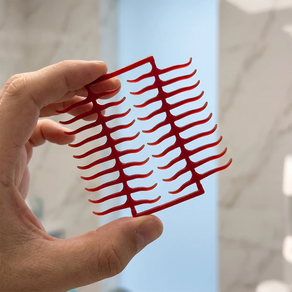 Dental Lab Wax Mesh Square Grid Round Hole Shape Wax Sheet For Cast Metal Partial Design Dental Lab Material