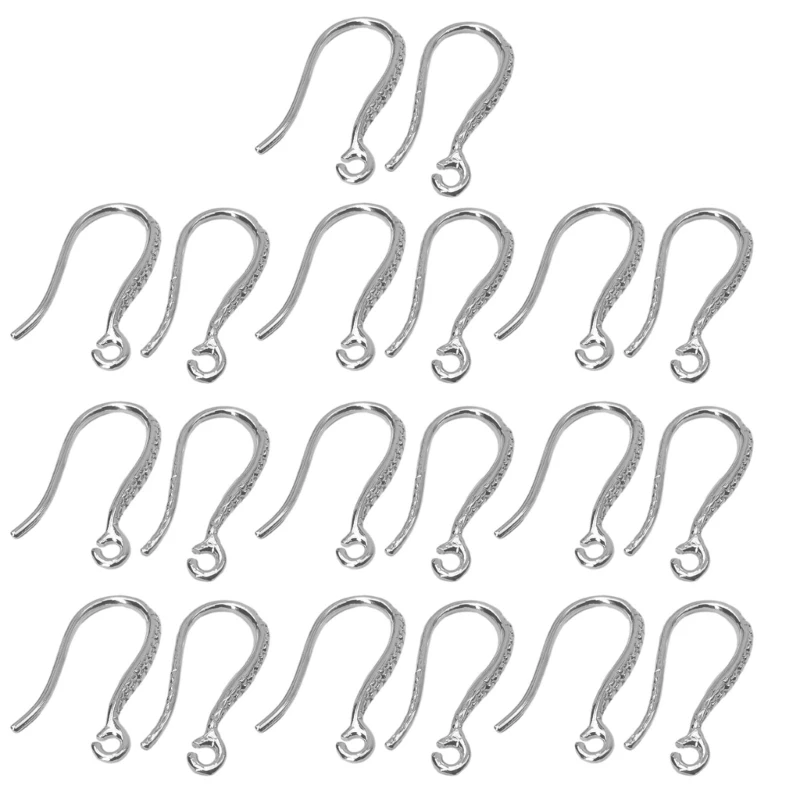 20Pcs DIY Jewelry Making Supplies Half Finished Earring Hooks for Women