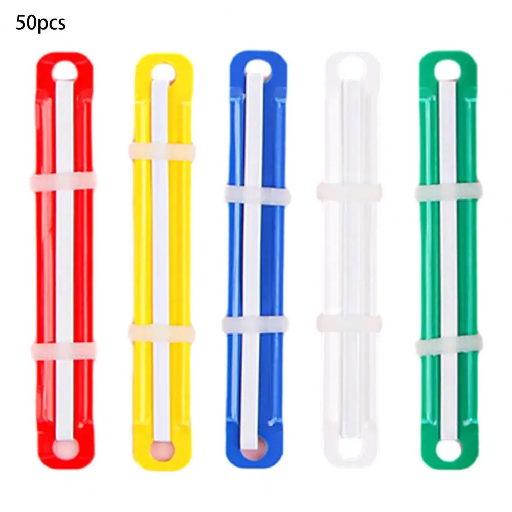 User-friendly Binding Buckle Durable Easy-to-use Binder Clips for Quick Secure Binding of Loose-leaf Documents 50pcs 2-hole