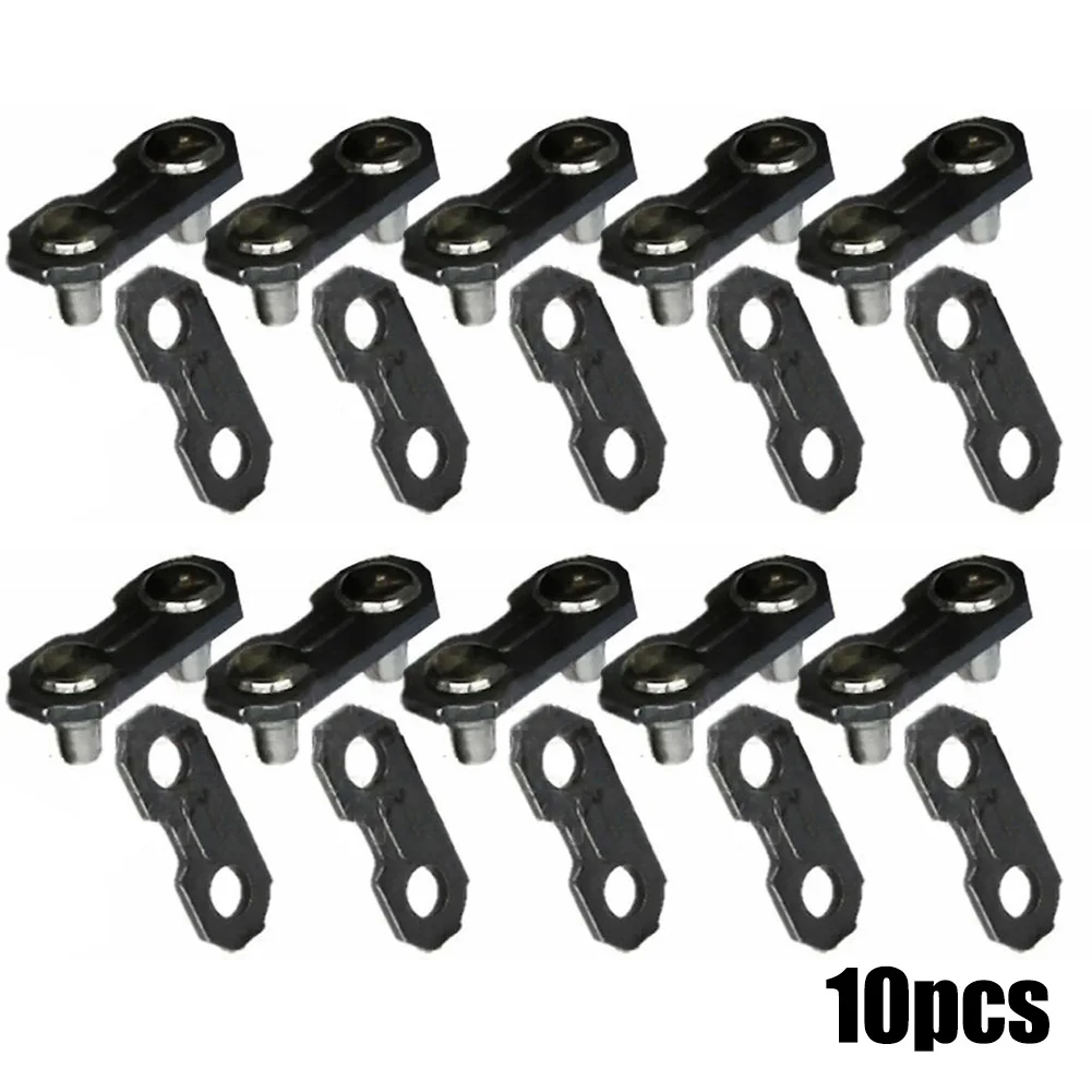 Eslabones de unión de cadena de motosierra, funcionamiento suave, paquete de 10 lisas y preestablecidas 3/8 050 1 3mm para un rendimiento de corte preciso