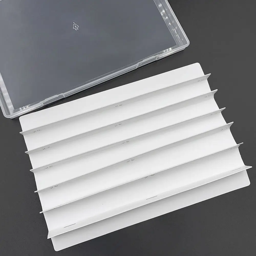 Dustproof PC Keycaps Storage Box with Paper Dividers 77 1U Keys Keycaps Package Organizer Stackable Space-saving