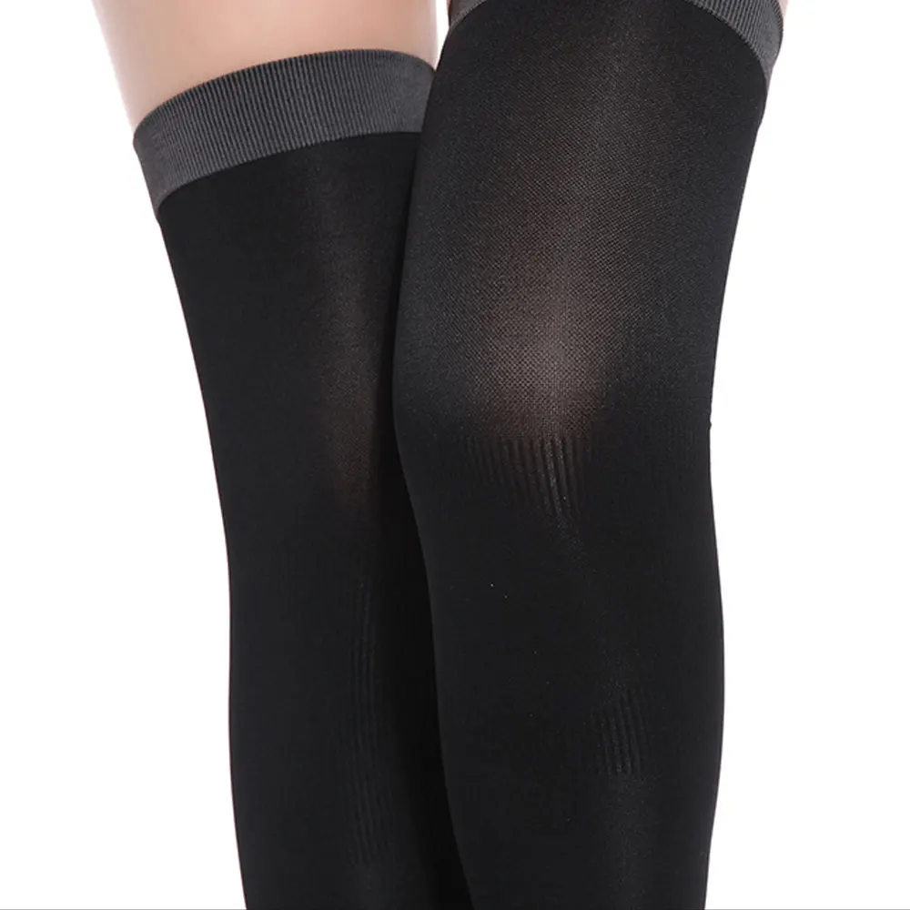 1Pair BYEPAIN 420D Women Compression Socks, Slim Sleeping Leg Warmer Burn Fat Thin Stockings