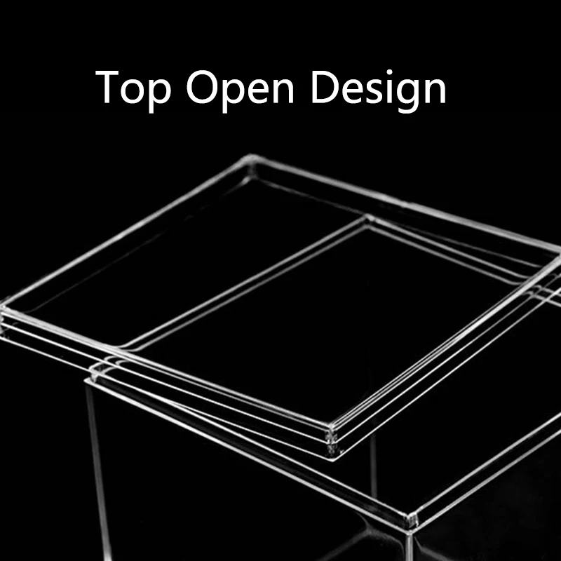 Transparent Acrylic Boxes With Cover Candy Storage Container Gift Packing Box Figure Toy Display Shelf Dustproof Storage Box