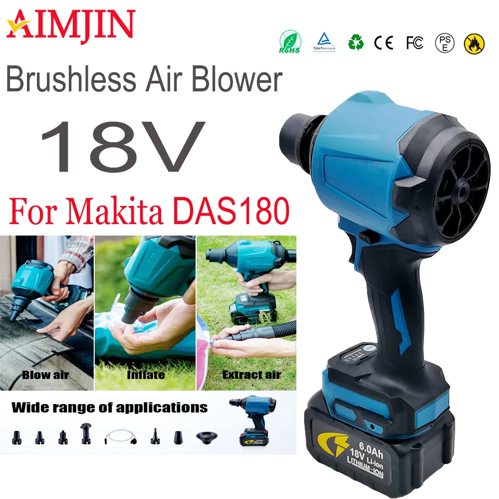 

Li-ion battery drive is more portable! DAS180 dust removal tool, versatile for car beauty and multi scene dust removal