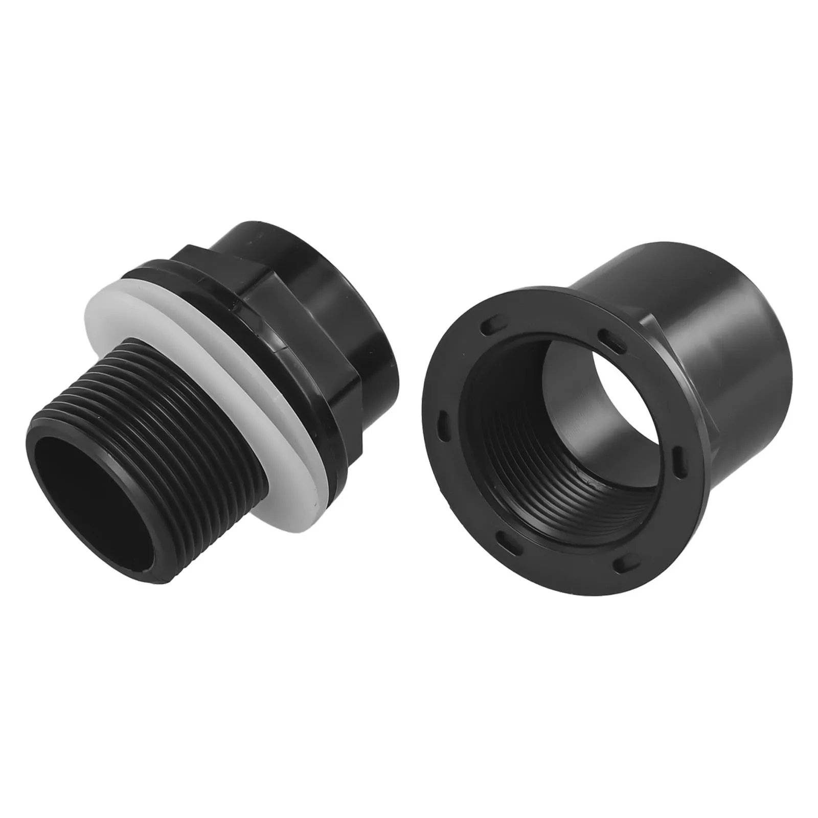 Joint Tank Connector Fitting Tool For Fish Pond Filter Pipe Hose Connector PVC Replacement Threaded Tank Connectors