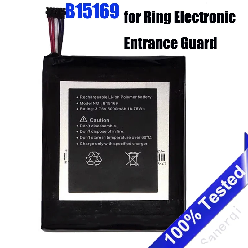 3.75V 5000mAh Battery for Ring Electronic Entrance Guard B15169 Camera High Quality Batteries Warranty
