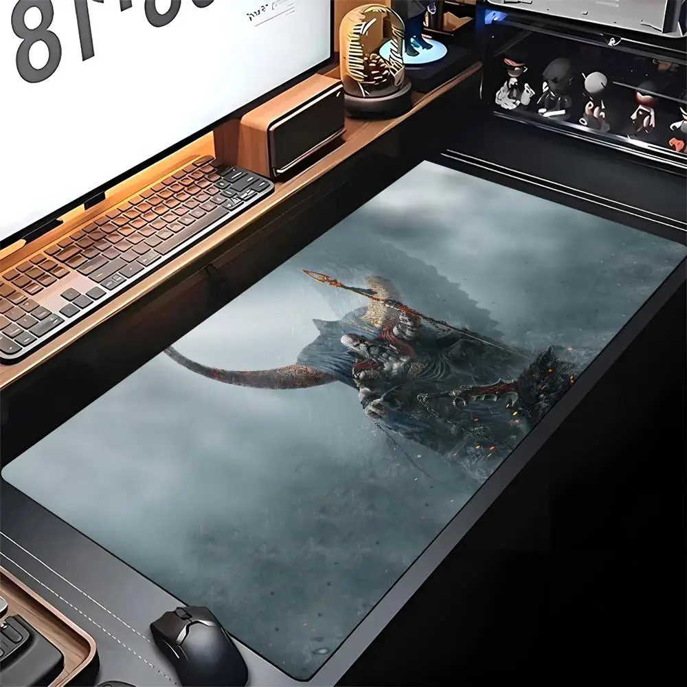 GodS Of W-WarS Mouse Pad Edge INS Big Gaming Locking Computer Gamer Large Rubber Art Mousepad Laptop Desk Mat