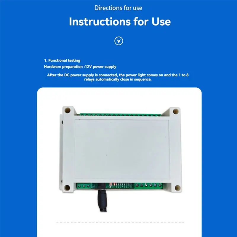 [NEW!A08R】 8-CH Relay Module Wifi Relay Module With Case DC12-24/5V Power Supply For Secondary Development