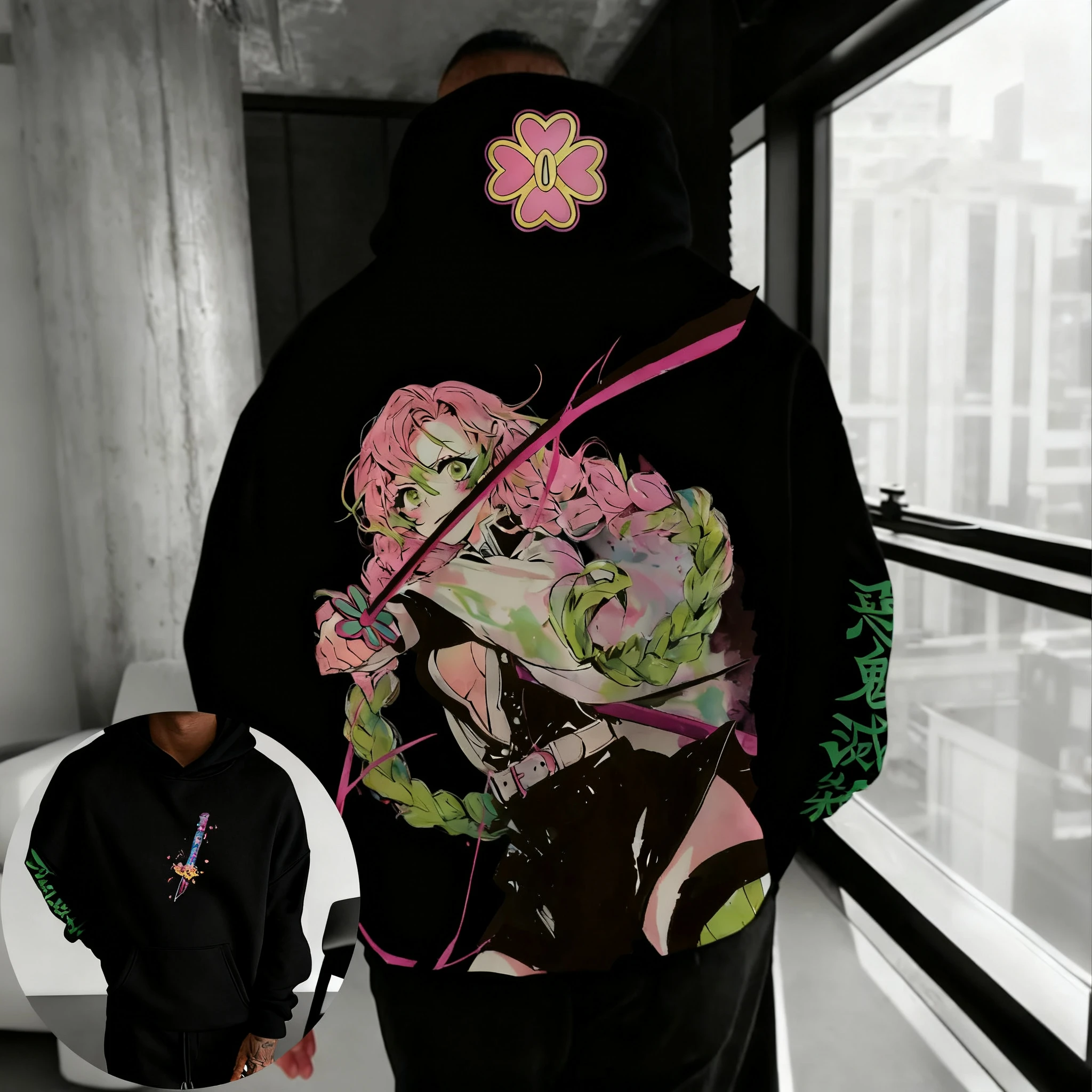 Demon Slayer Anime Autumn/Winter Men's Hoodie 2025 New Kanroji