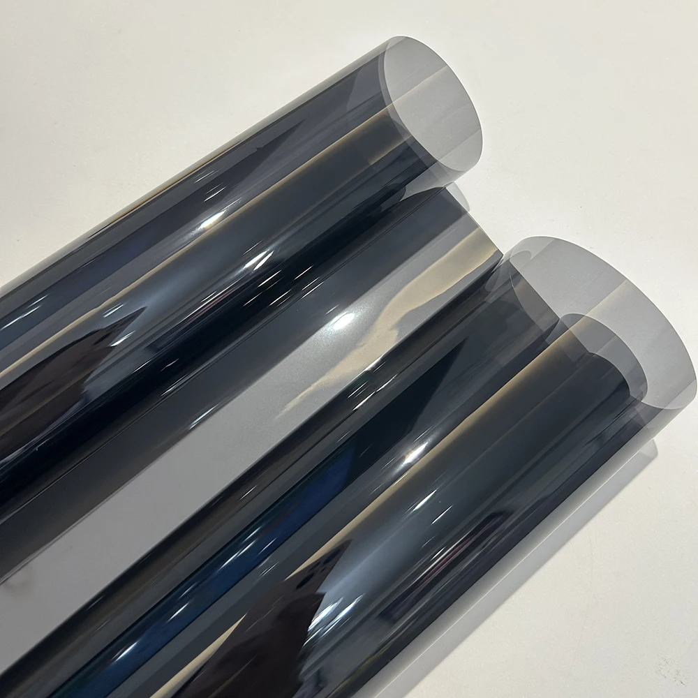 3Mx50CM Schwarze Auto-Fensterfolie Privatsphäre-Schutzfolie Auto-Vinyl Anti-Sicht Glas-Aufkleber Keramik Sommer Solar UV-Schutz Spiegelfolie – Detail 4