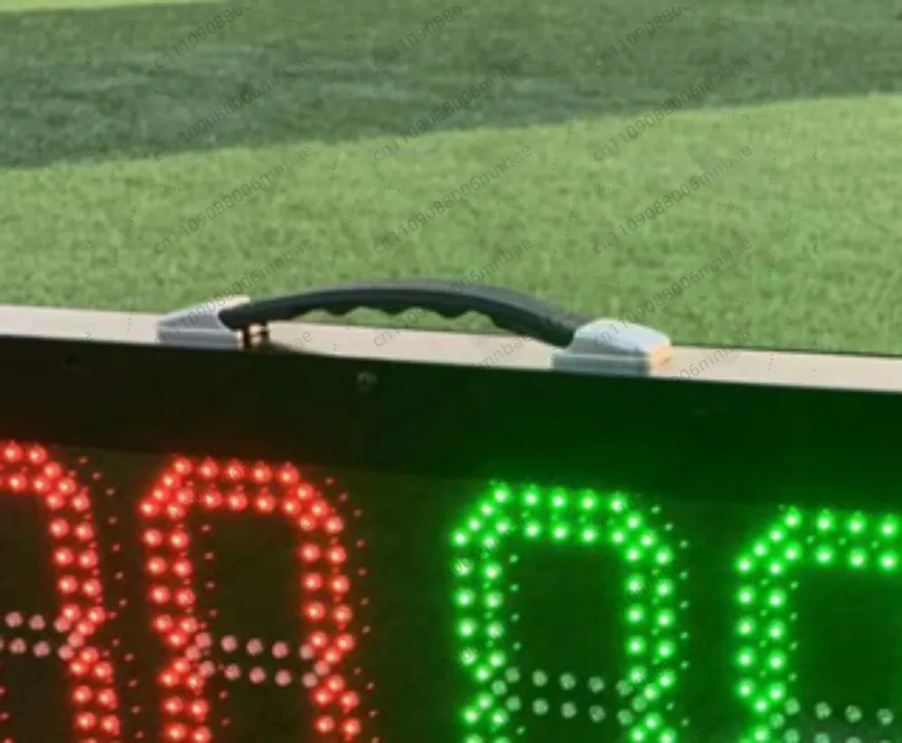 1-Side Electronic Football Referee Board: Substitution & Injury Time Display, Battery-Powered Soccer Sports Equipment