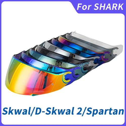 Imagen 1 del producto Para SHARK Skwal 2 d-skwal 2 Spartan casco De motocicleta De carbono visera lente escudo Motosiklet Cascos De Moto Casque Motos Accesorios