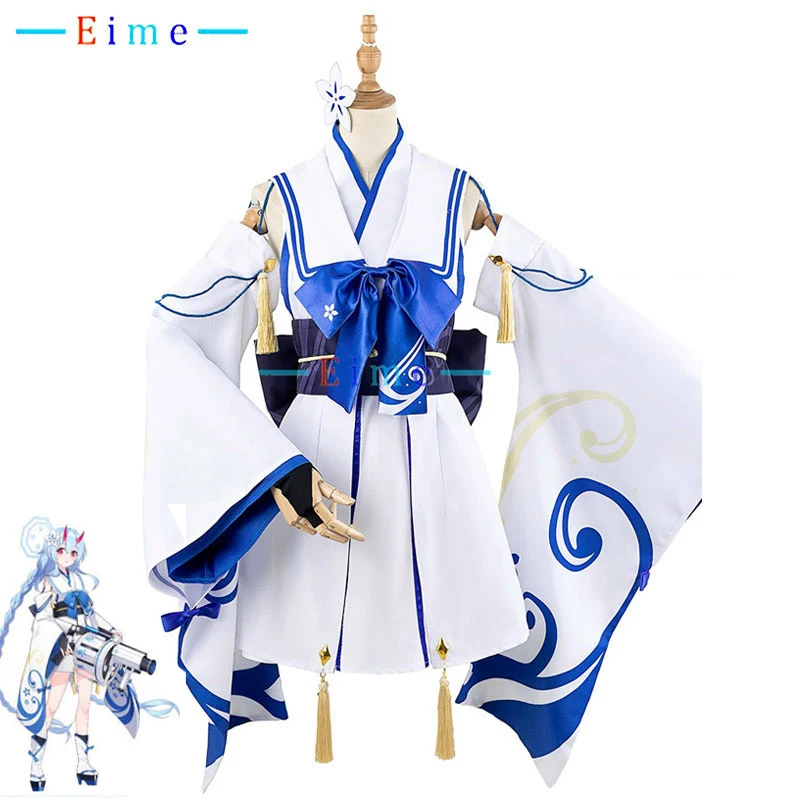 

WARAKU CHISE Cosplay Costume Game Blue Archive Cosplay Dress Kimono Suit Halloween Party Uniforms Anime Clothing Custom Made