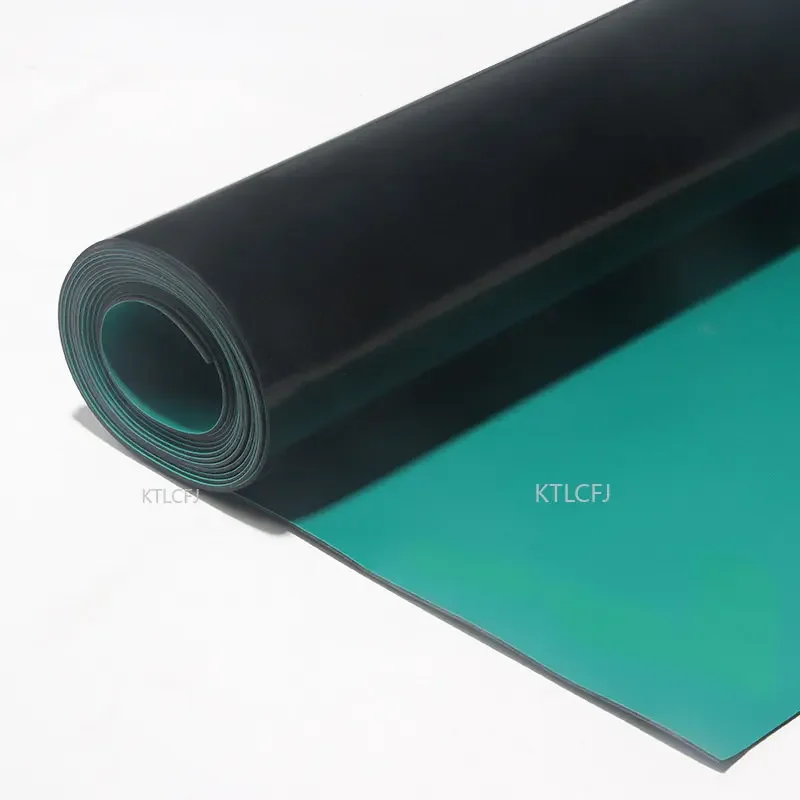 1000*500*2mm Electronic Maintenance Rubber Sheet Anti-static Table Mat Green Anti-static Table Mat  Anti-static Rubber Sheet Pad