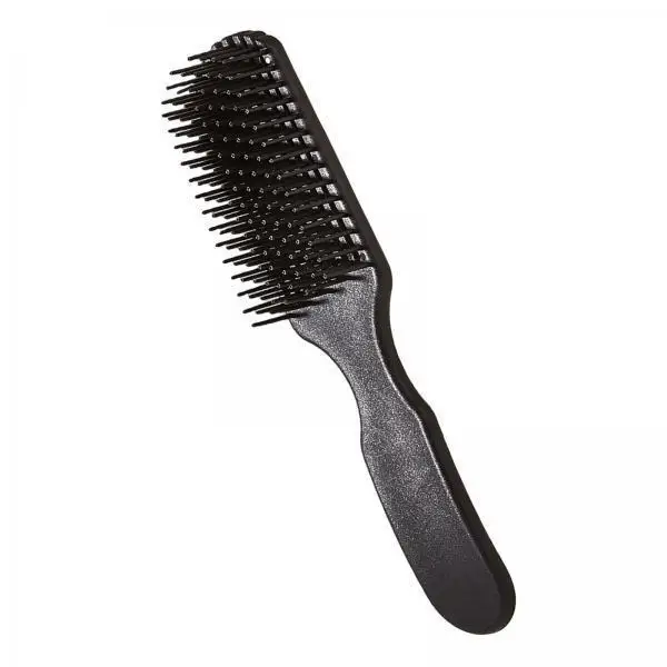 

Anti Skid Handle Hairdressing Comb Square Detangling Curved Brush for Personal or Salon Styling