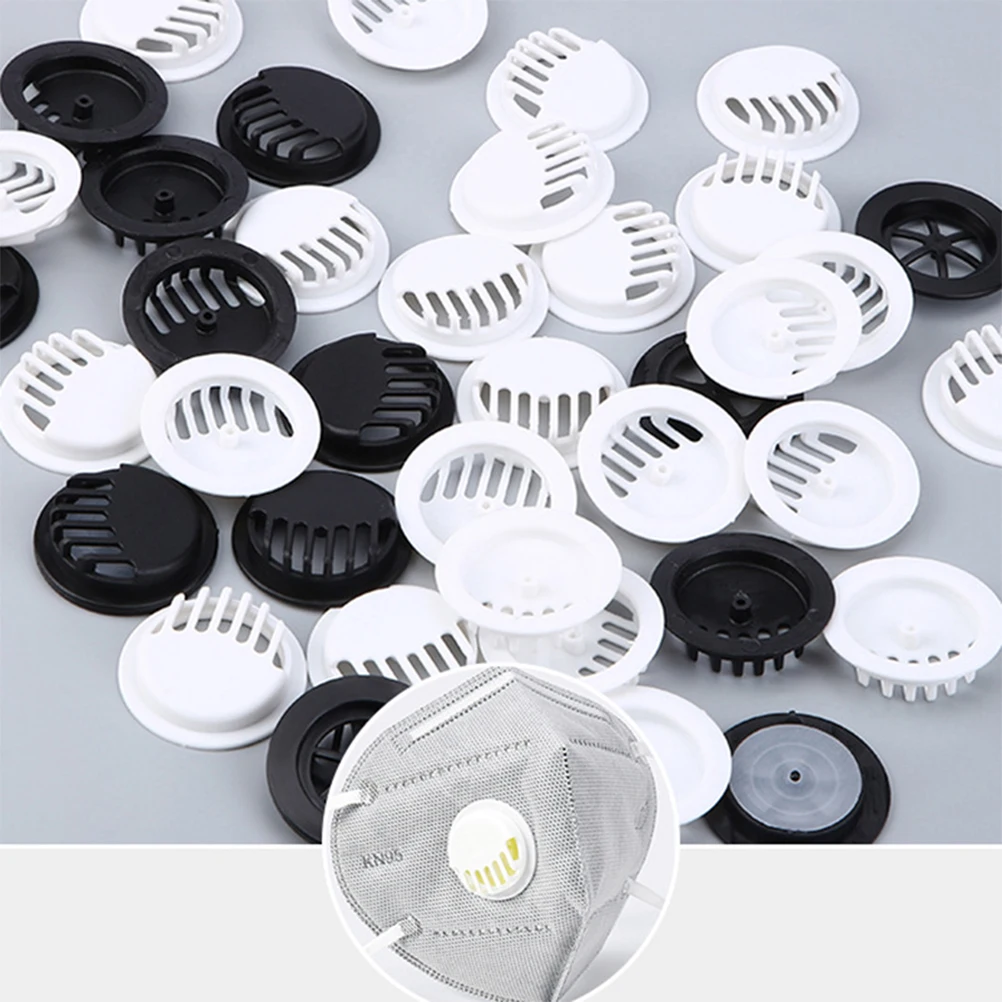 

50PCS High-Quality Mask Air Valve Filter Replacement For N95 R95 FFP3 Breathable Plastic