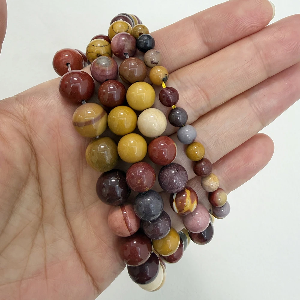 Natural Stone Mookaite Mookite Jasper Round Beads 15
