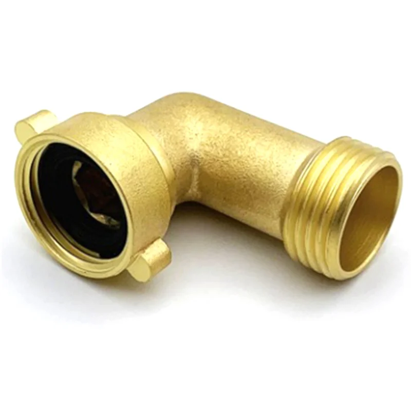 2 piezas de codo para manguera de jardín de 45 grados, 2 piezas con 2 arandelas, extensor de grifo para exteriores, conector de manguera