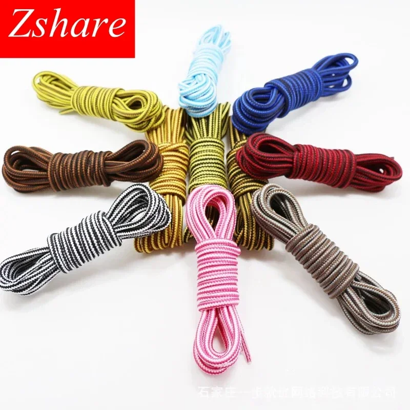 

1Pair Striped Round Shoelaces Unisex Sneakers Shoe Laces Top Quality Polyester Outdoor Sport Shoelace Length 70/90/120/150CM