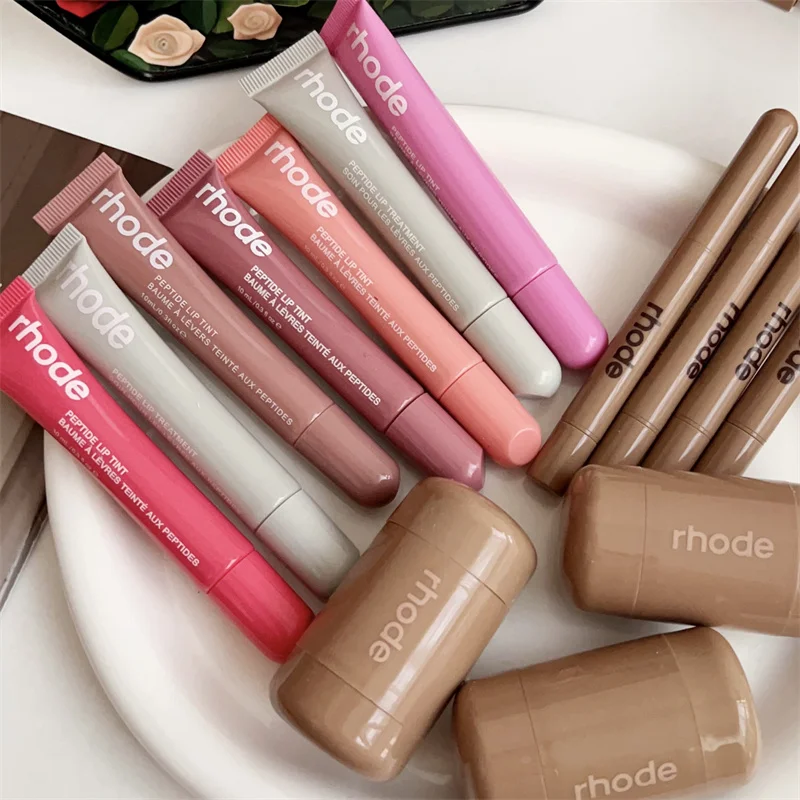 Brillo labial Jelly Bean de la marca Skin Balm, barra de rubor de bolsillo Spicy Marg Juice Box, rubor resistente al agua que no se desvanece, lápiz labial hidratante.