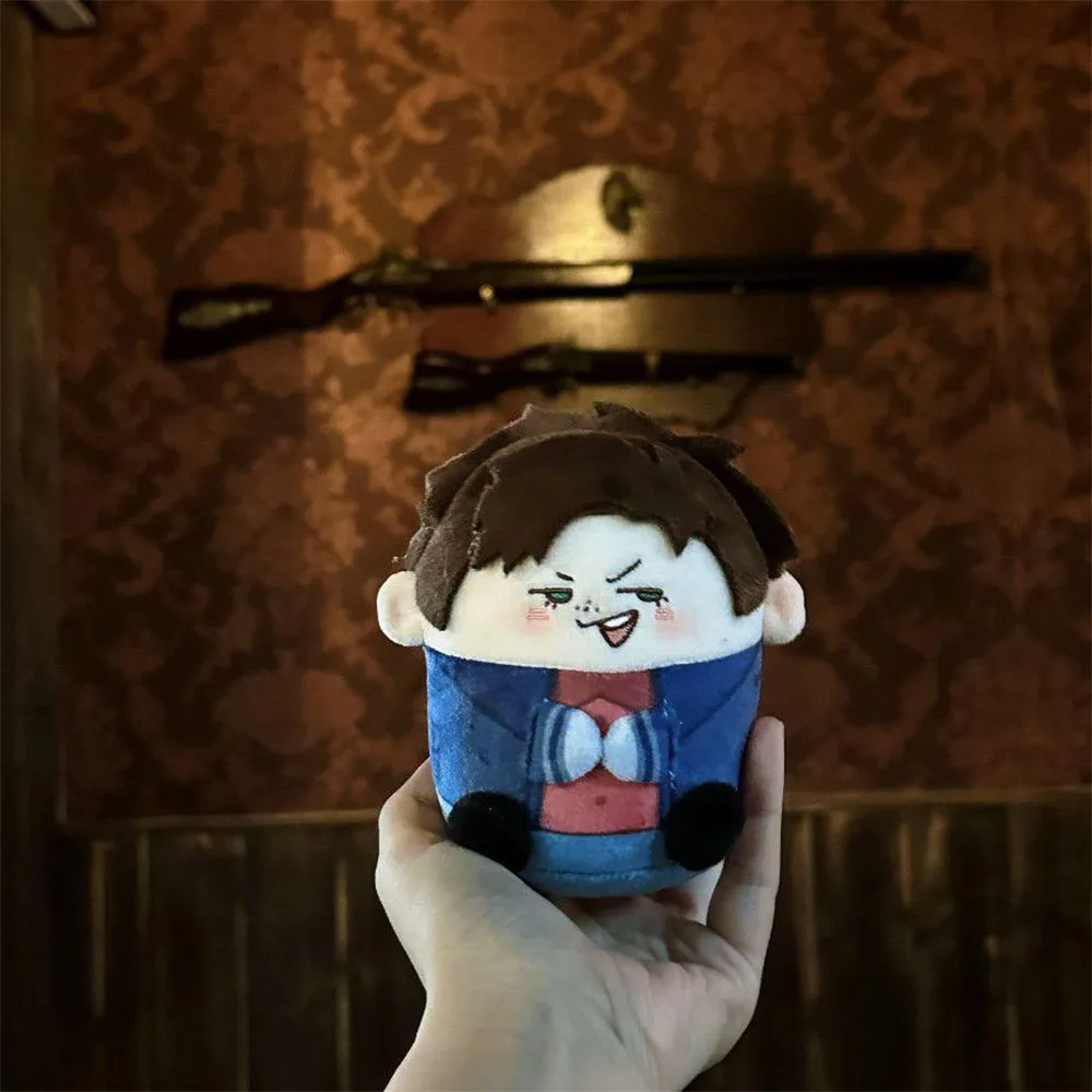 12cm Supernatural Sam Dean Castiel Plush Doll Birthday Pendant Decoration SPN Stuffed Toy Collect Backpack Doll School XMAS Gift view 3