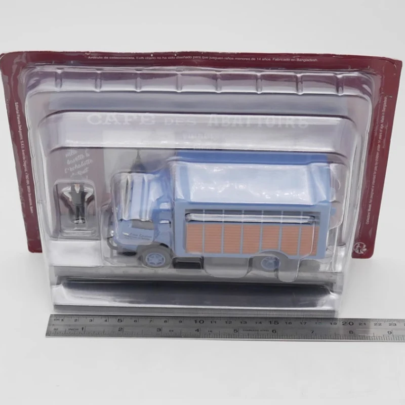 IXO Diecast 1:43 Scale Alloy Galion Milk Tea Shop Scene Sand Table Cow Transport Truck  Car Model Simulation Toy Ornament