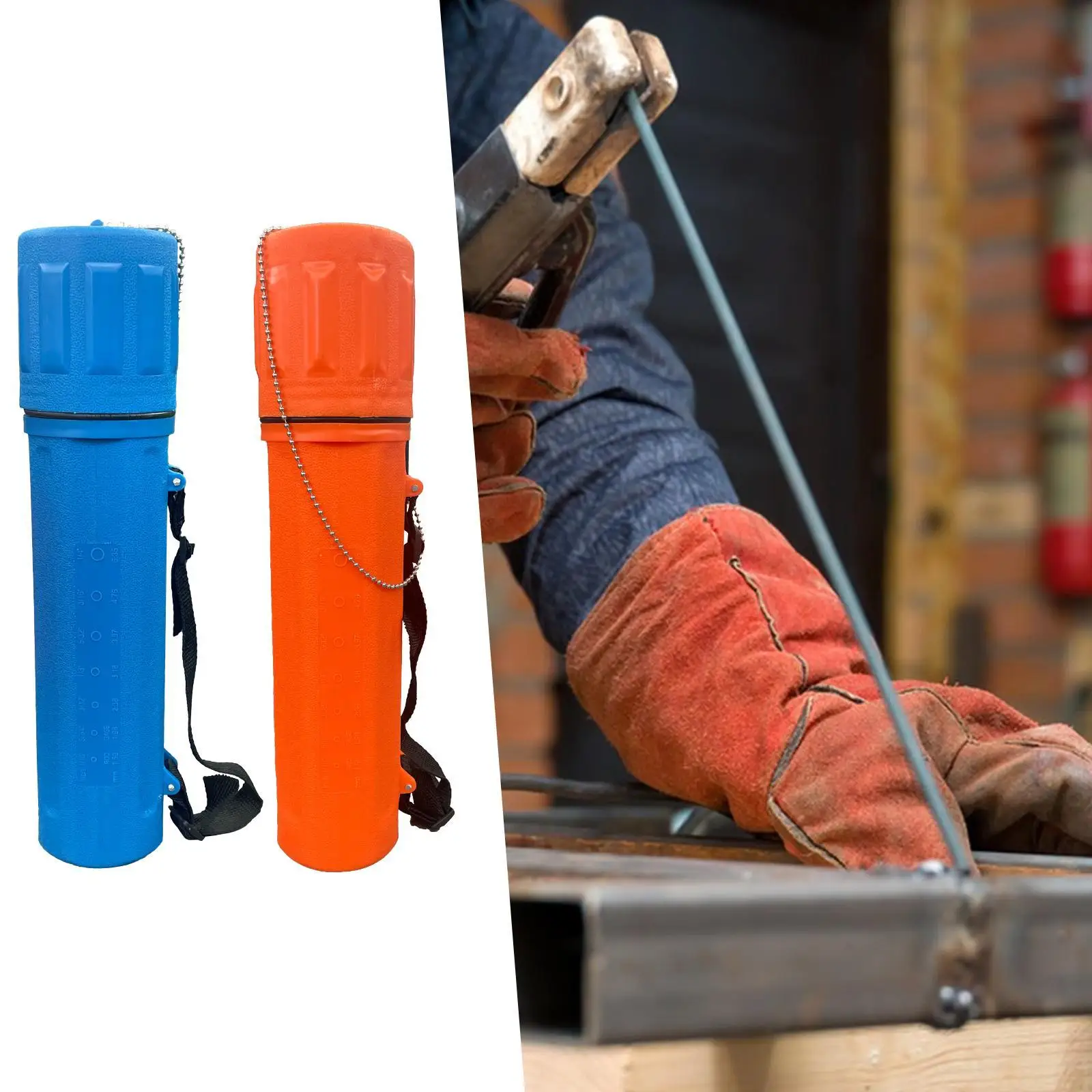 Welding Rod Holder Welding Rod Canister 15 inch Airtight with Strap Workspace Organization Airproof Welding Rod Storage Tube