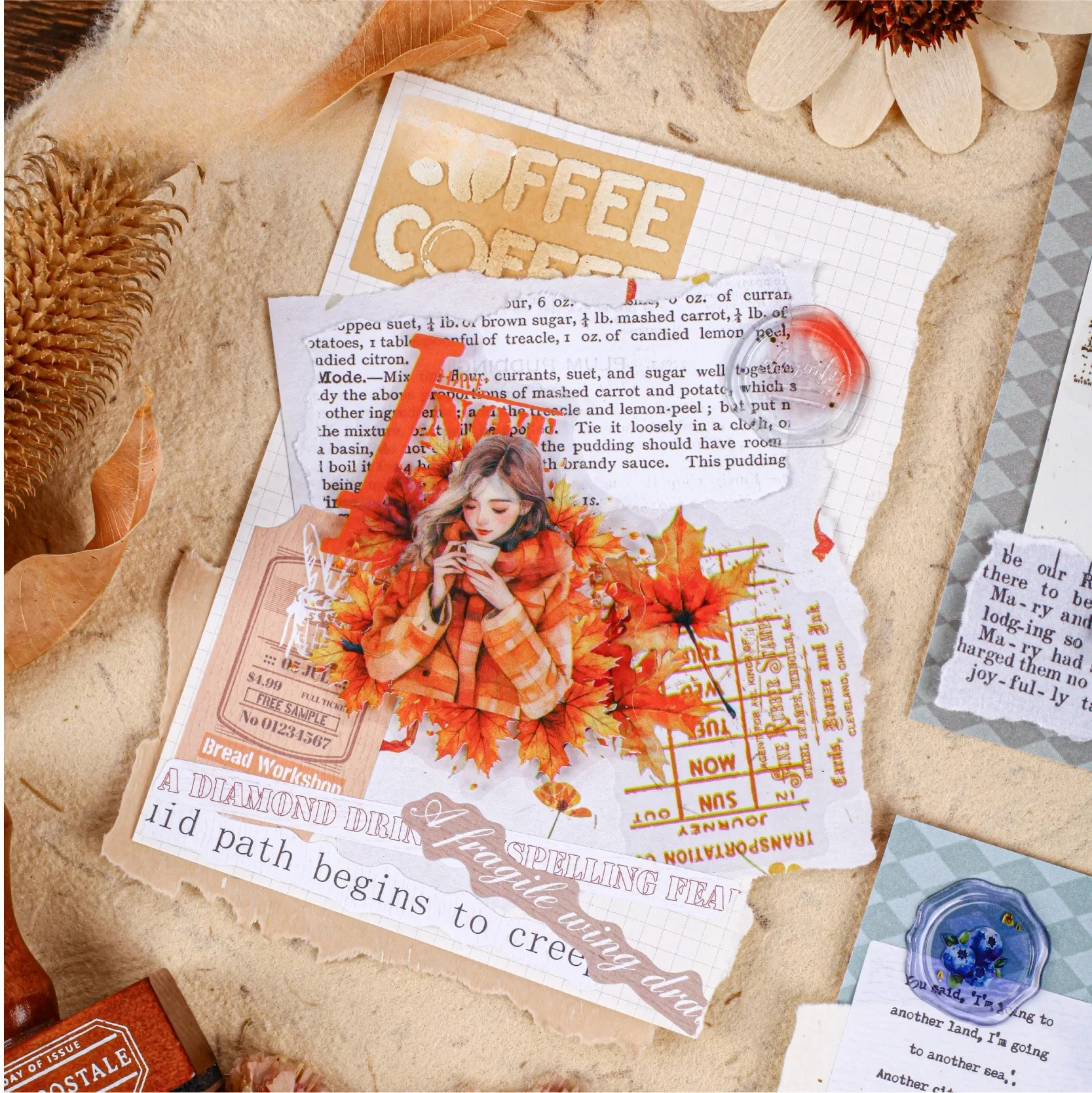 1pack/2pack PET Sticker Series 16 Sheets Adhesive Stickers Character Design Creative Winter Girls Theme Pack Warm Winter