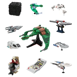 Moc Klingon Bird Building Blocks, Movie Space, USS Prometheus, Model Bricks Toys Sets, presente de aniversário DIY para meninos e adultos