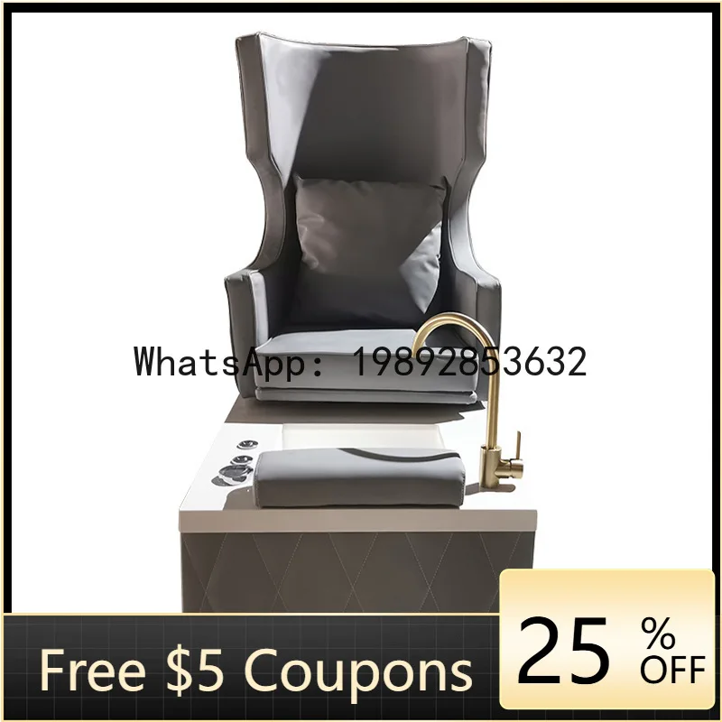 

F1 High-End Beauty Salon Nail and Foot Spa Sofa Chair High-Back Throne Foot Therapy Chair Single Foot Bath Sofa Chair
